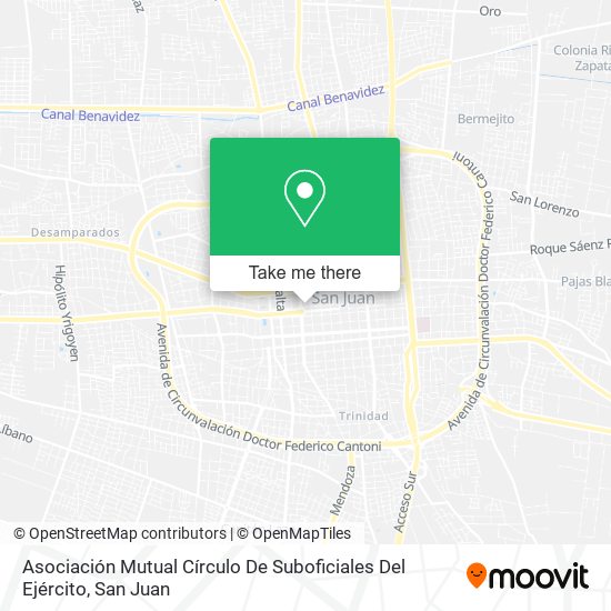 Mapa de Asociación Mutual Círculo De Suboficiales Del Ejército