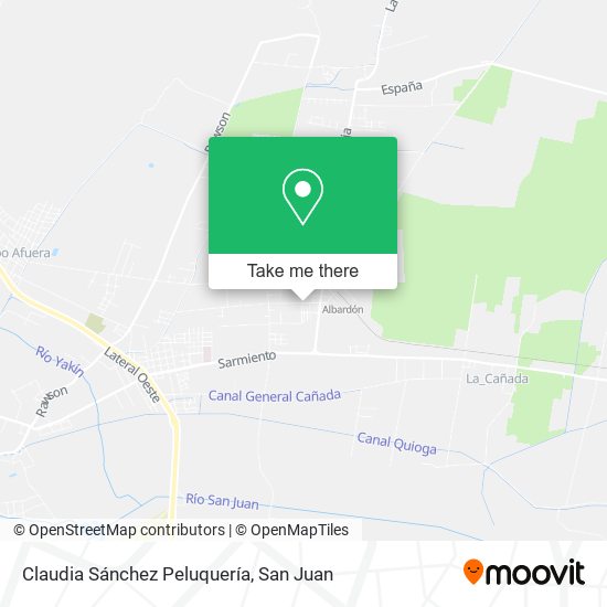 Claudia Sánchez Peluquería map