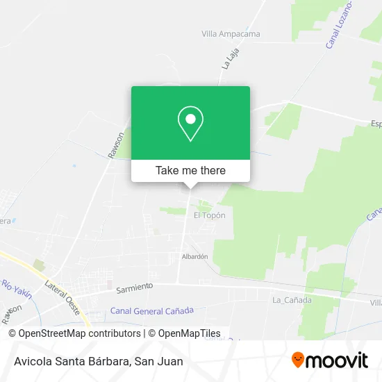 Avicola Santa Bárbara map