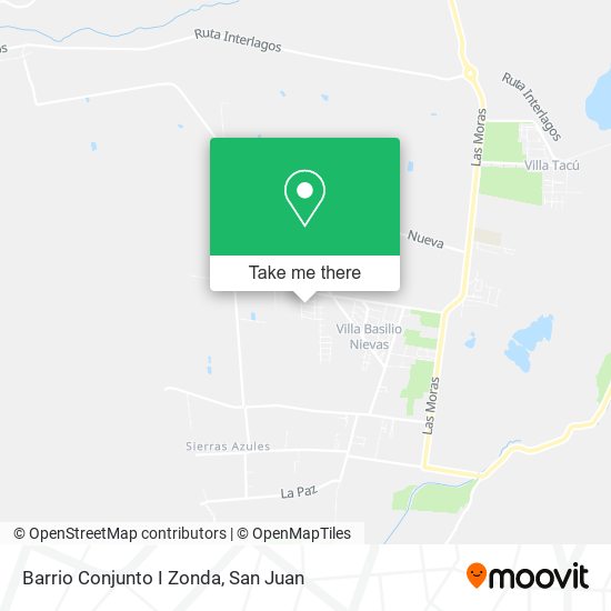 Barrio Conjunto I Zonda map