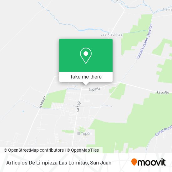 Mapa de Articulos De Limpieza Las Lomitas