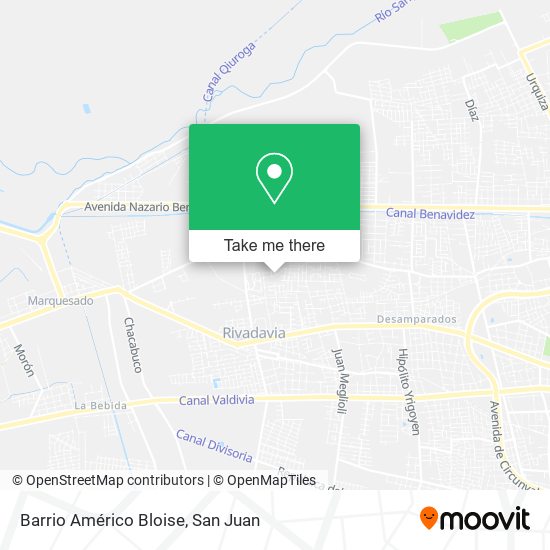 Barrio Américo Bloise map