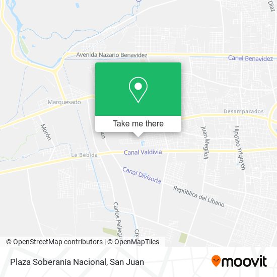 Plaza Soberanía Nacional map