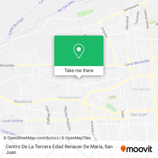 Mapa de Centro De La Tercera Edad Renacer De María