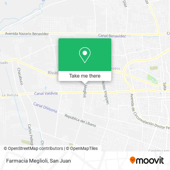 Mapa de Farmacia Meglioli