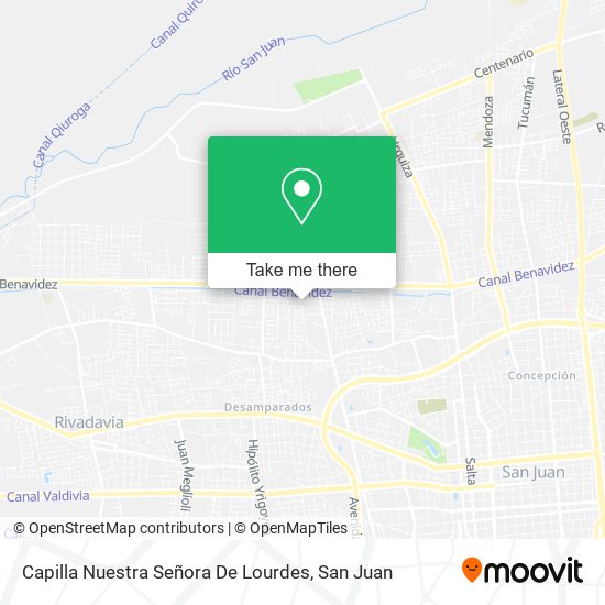 Mapa de Capilla Nuestra Señora De Lourdes