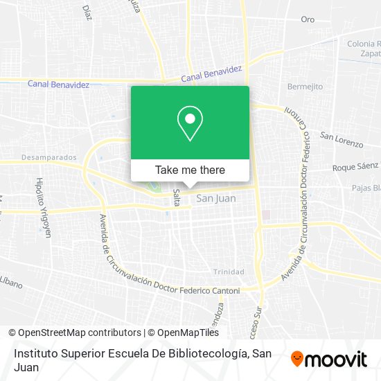 Mapa de Instituto Superior Escuela De Bibliotecología