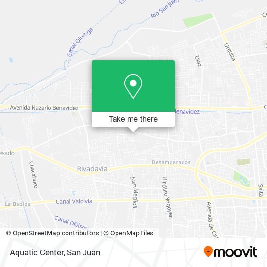Mapa de Aquatic Center