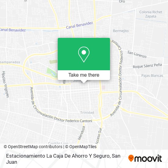 Estacionamiento La Caja De Ahorro Y Seguro map