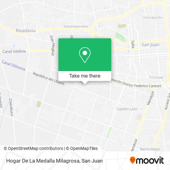 Mapa de Hogar De La Medalla Milagrosa