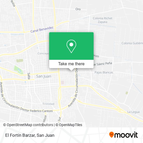 El Fortín Barzar map