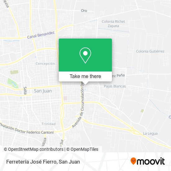 Mapa de Ferretería José Fierro