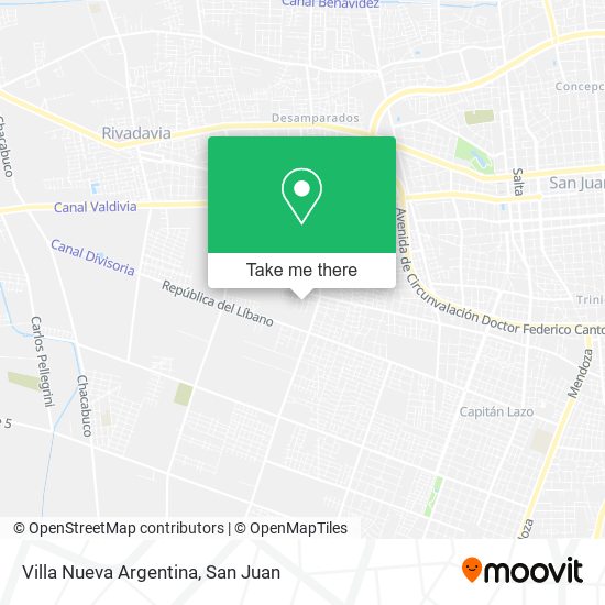 Villa Nueva Argentina map
