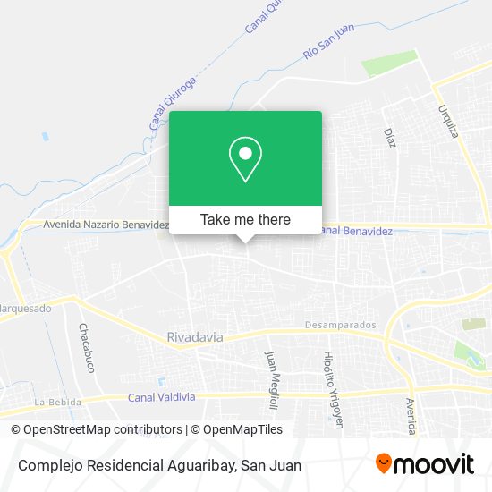 Complejo Residencial Aguaribay map