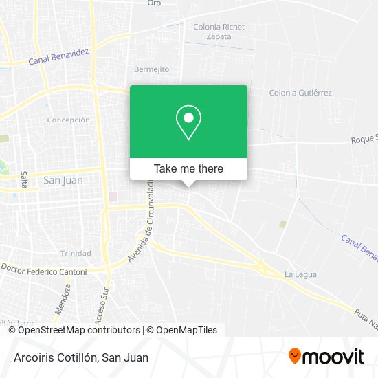 Arcoiris Cotillón map