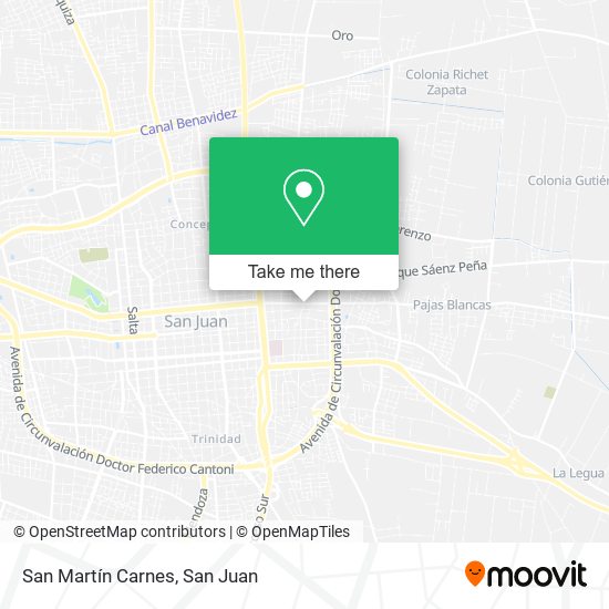 Mapa de San Martín Carnes