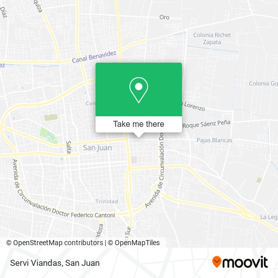 Mapa de Servi Viandas