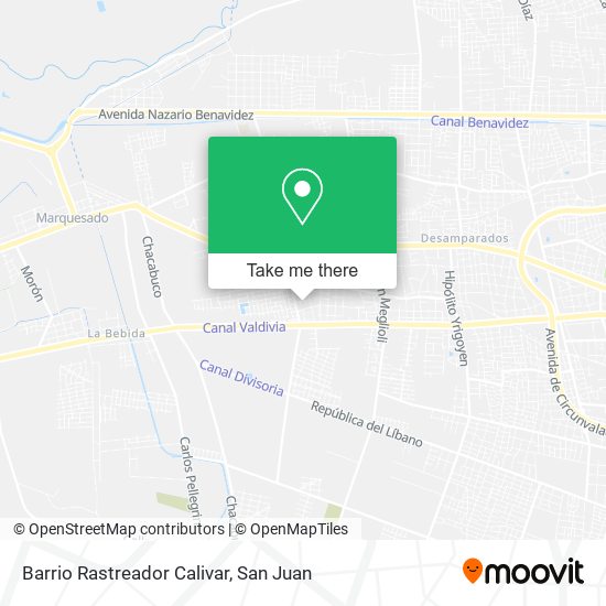Mapa de Barrio Rastreador Calivar