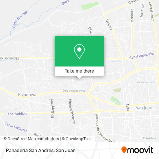 Panadería San Andrés map