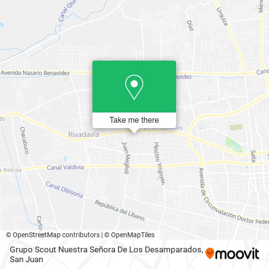 Mapa de Grupo Scout Nuestra Señora De Los Desamparados