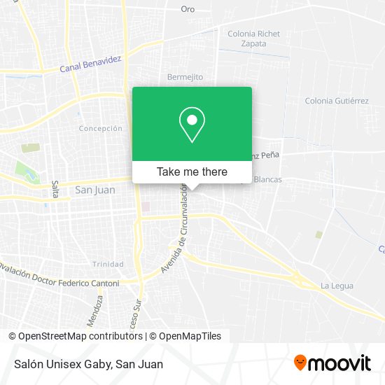 Salón Unisex Gaby map