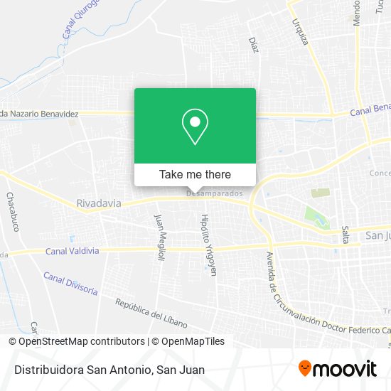 Distribuidora San Antonio map