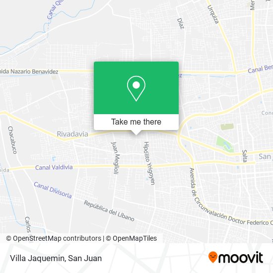 Mapa de Villa Jaquemin