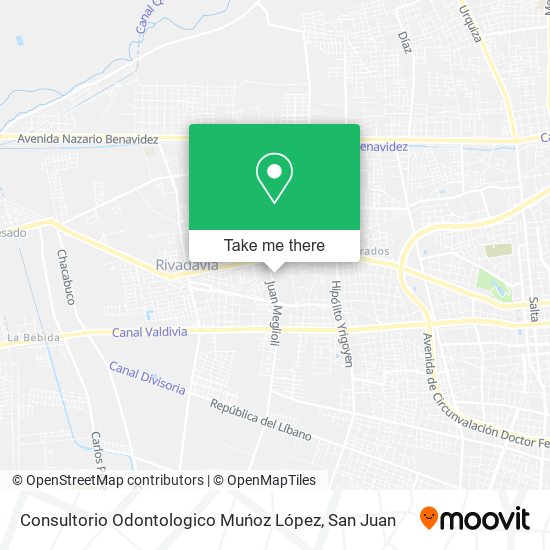 Mapa de Consultorio Odontologico Muńoz López