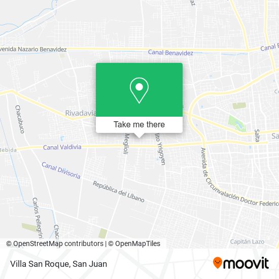 Mapa de Villa San Roque