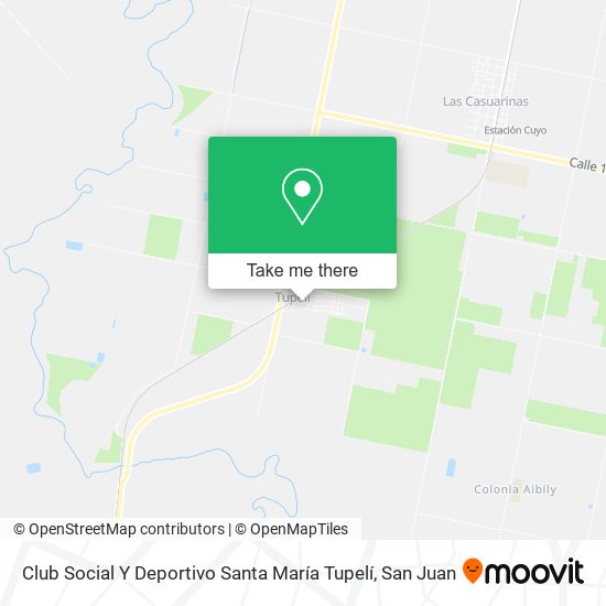 Club Social Y Deportivo Santa María Tupelí map
