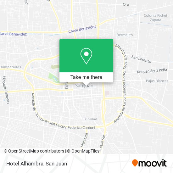 Hotel Alhambra map