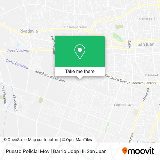 Puesto Policial Móvil Barrio Udap III map