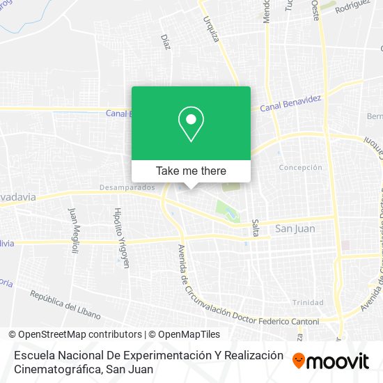 Escuela Nacional De Experimentación Y Realización Cinematográfica map
