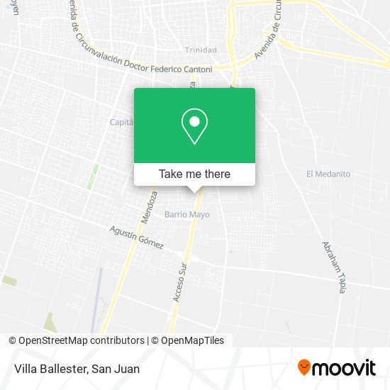 Villa Ballester map