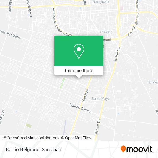 Mapa de Barrio Belgrano