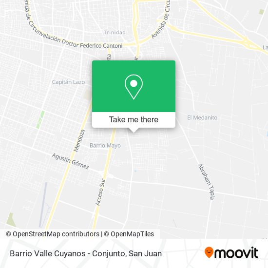 Mapa de Barrio Valle Cuyanos - Conjunto