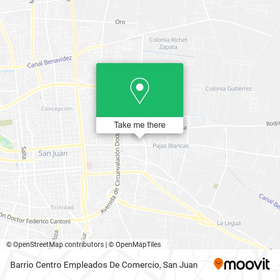 Barrio Centro Empleados De Comercio map