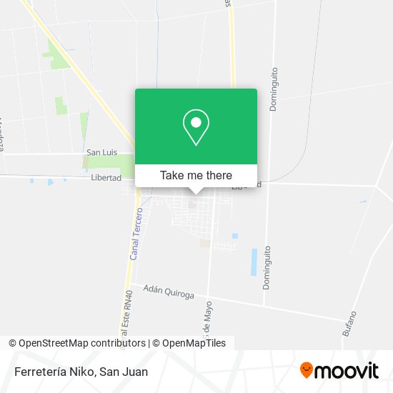 Mapa de Ferretería Niko