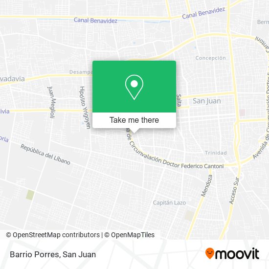 Mapa de Barrio Porres