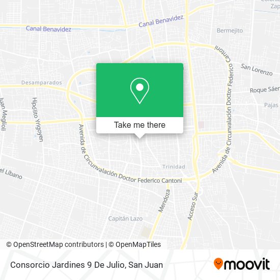 Consorcio Jardines 9 De Julio map