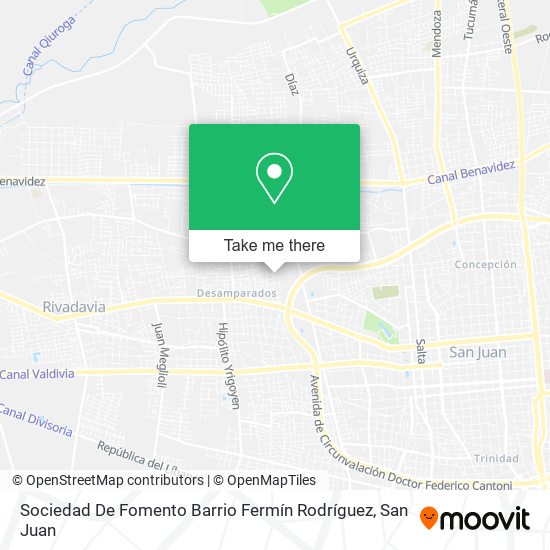 Sociedad De Fomento Barrio Fermín Rodríguez map