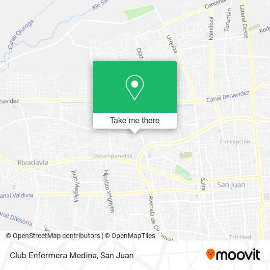 Mapa de Club Enfermera Medina