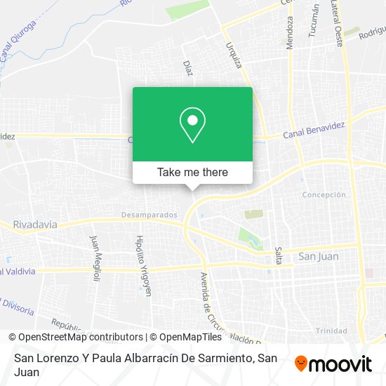 San Lorenzo Y Paula Albarracín De Sarmiento map