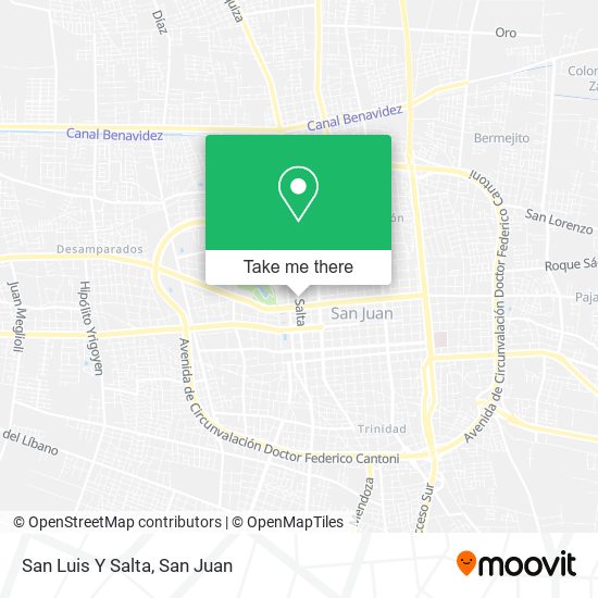 San Luis Y Salta map