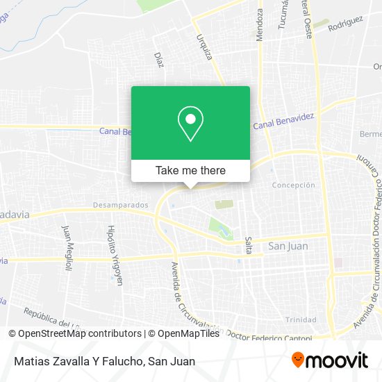 Matias Zavalla Y Falucho map