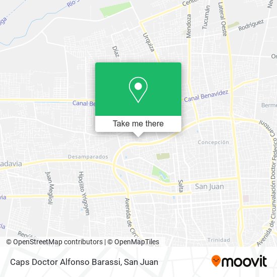 Caps Doctor Alfonso Barassi map