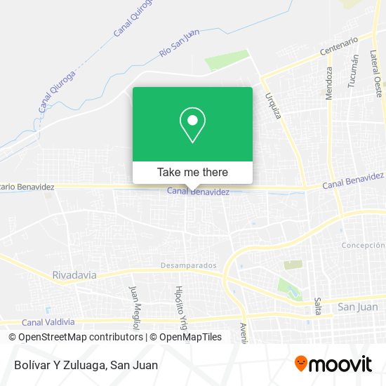 Bolívar Y Zuluaga map