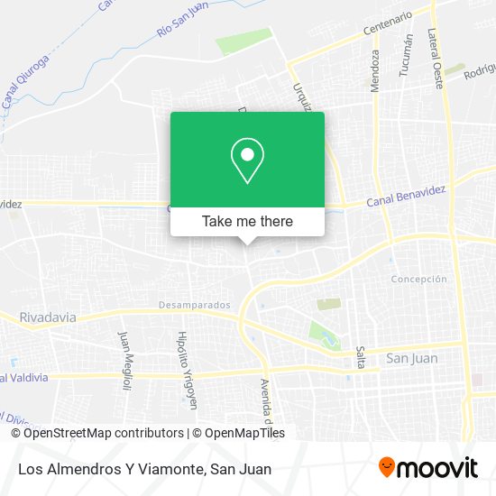 Mapa de Los Almendros Y Viamonte