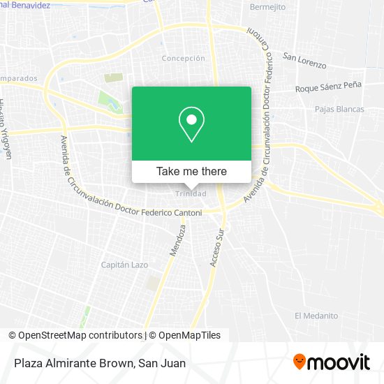 Plaza Almirante Brown map