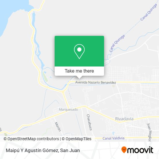 Maipú Y Agustín Gómez map